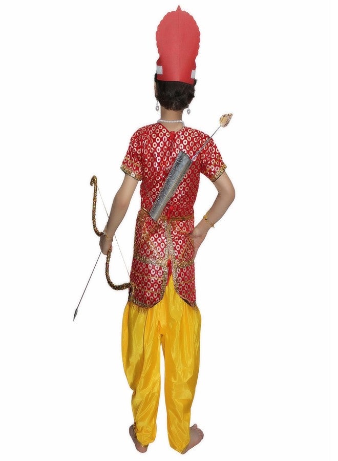 كاكو فانسي دريسيس زي تنكري فاخر من كاكو، فستان راجا رام، مناسب لعروض رامليلا/دوسيهرا/شخصيات أسطورية، للأولاد من عمر 7-8 سنوات - Image 2